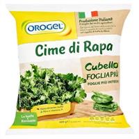 CIME DI RAPA A CUBETTI BUSTA KG.2,5 OROGEL (CT=4 BUSTE)